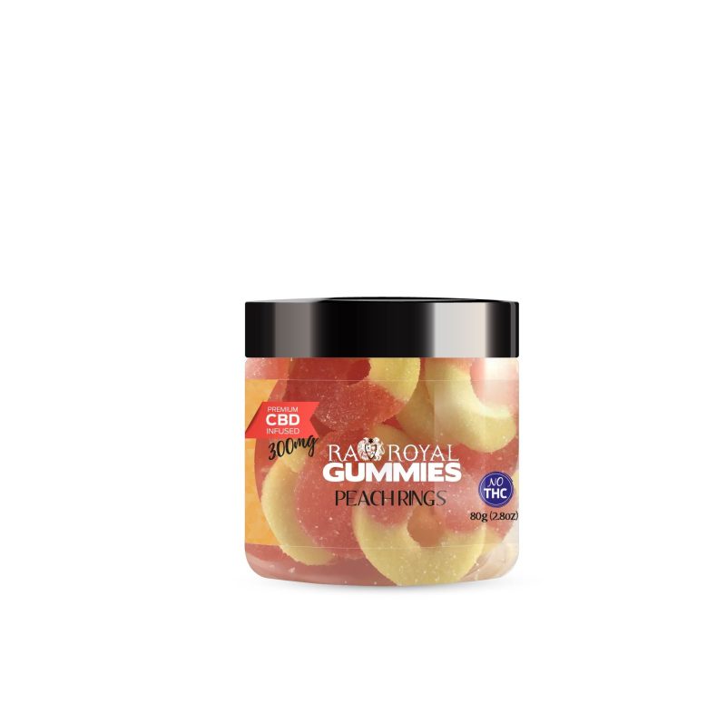 gummies jars peach rings peachrings 300mg