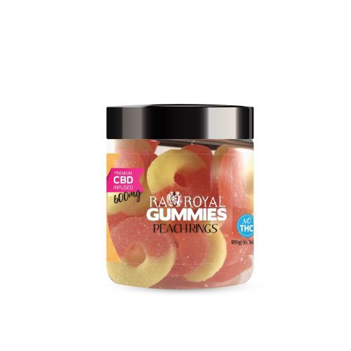 gummies jars peach rings peachrings 600mg